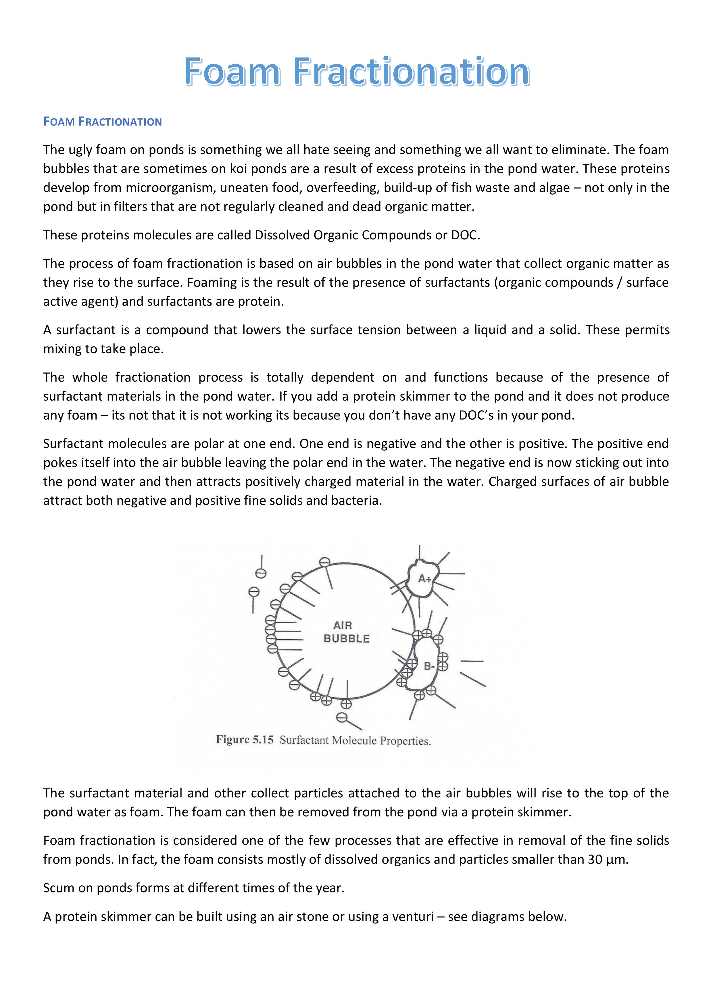 Foam Fractionation 1