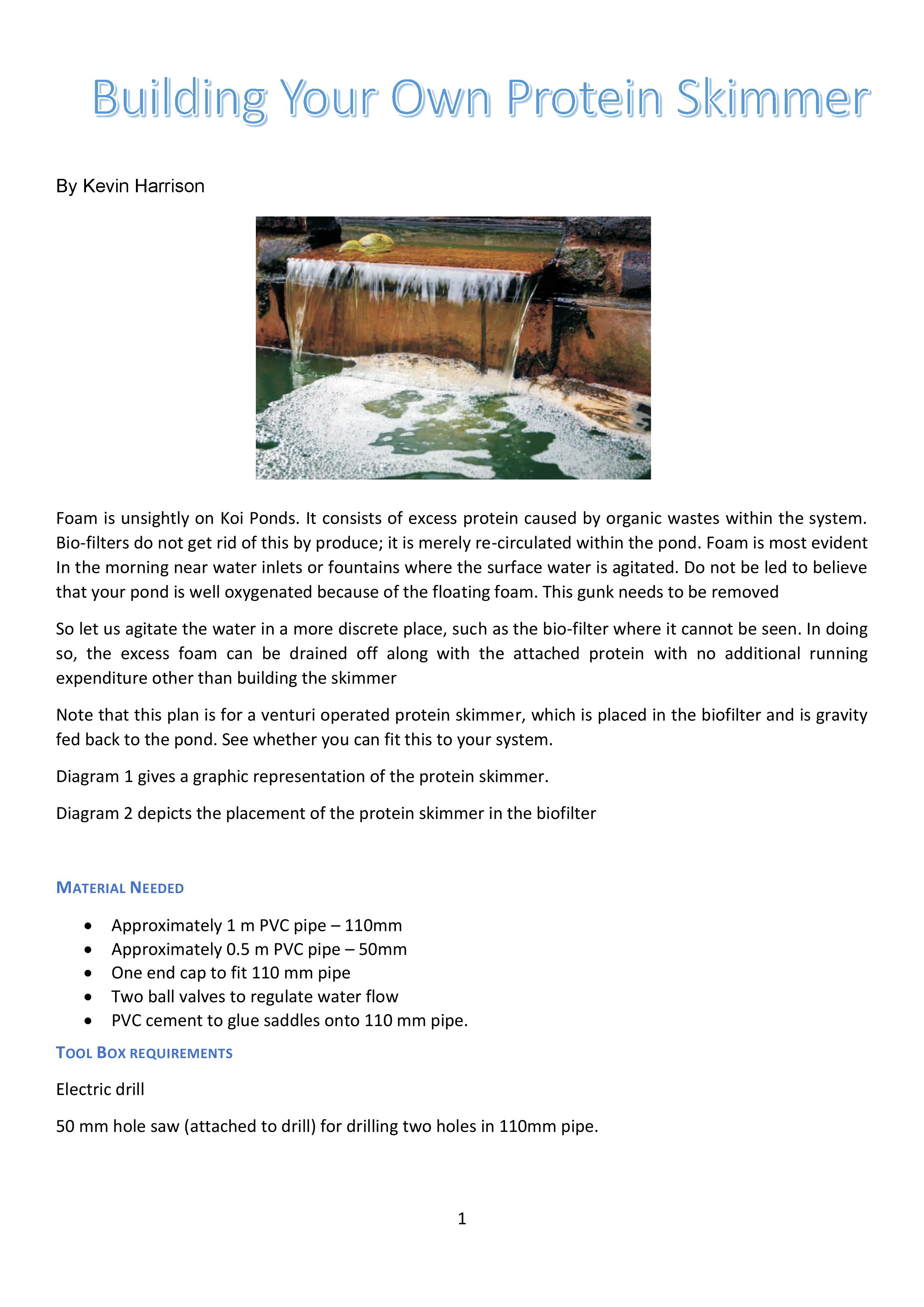 Make your own Protein Skimmer_1