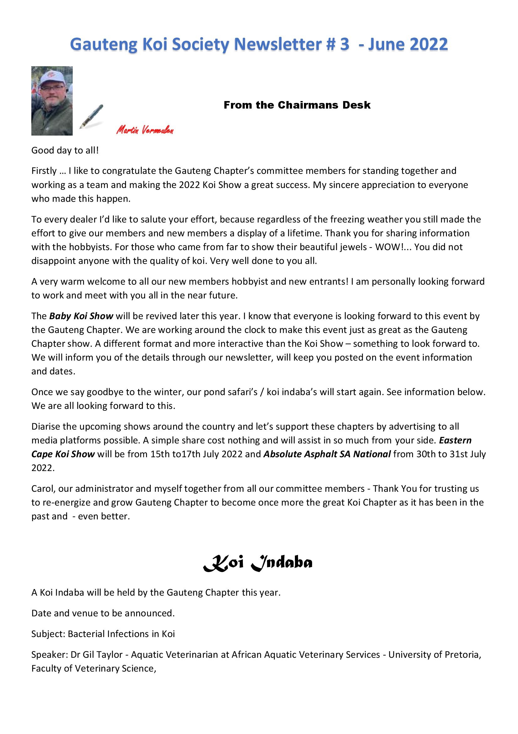 Newsletter #3 Memories, Dreams and Reflections_00001